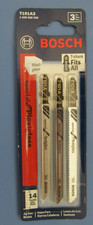 6 blades of Bosch T101A3 4" 14 TPI Plexiglass Cutting T-Shank Jig Saw Blades NEW