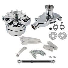 For Sbc Chevy 120 Amp 1 Or 3 Wire Alternator Swp Water Pump Bracket Kit