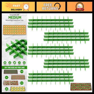 5 Sets Adjustable Tray Dividers for Harvest Right Freeze Dryer - Medium Trays, L