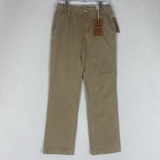 Urban Pipeline NEW Flat Front Khaki Pants Boys 14 Sandpaper Twill Straight NWT