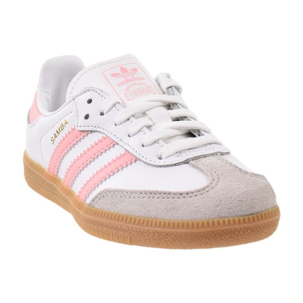 Adidas Samba OG Little Kids' Shoes Cloud White/Semi Pink Spark