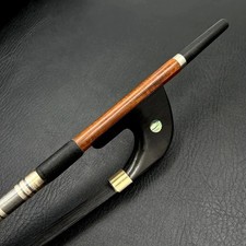 3/4 Upright Bass Bow Pernambuco Wood German High Handle black Horse Hair