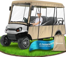 moveland 6 Passenger Golf Cart Driving Enclosure - Heavy Duty Golf Car Rain Cove
