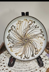 Vintage Royal Copenhagen "Baca" Faience Ceramic Round Dish (Model 635/3726) –...