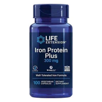 Iron Protein Plus 100 Veg Caps 300 Mg by Life Extension