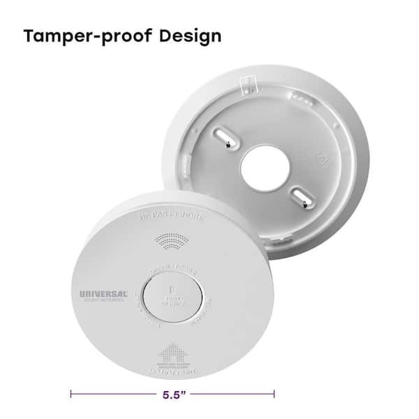 USI 10-Year Battery 3-in-1 Smoke Fire and Carbon Monoxide Detector w/Voice Alarm
