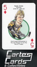 Randy Carlyle 2017 Hero Decks Pittsburgh Penguins Hockey Heroes Playing Cards 5D