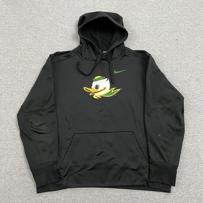 Nike Oregon Ducks Hoodie Puddles XL Black Athletic Therma Fit