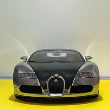  AUTOart 1/18 Bugatti Veyron 16.4 Pur Sang Black Aluminum Diecast Model 