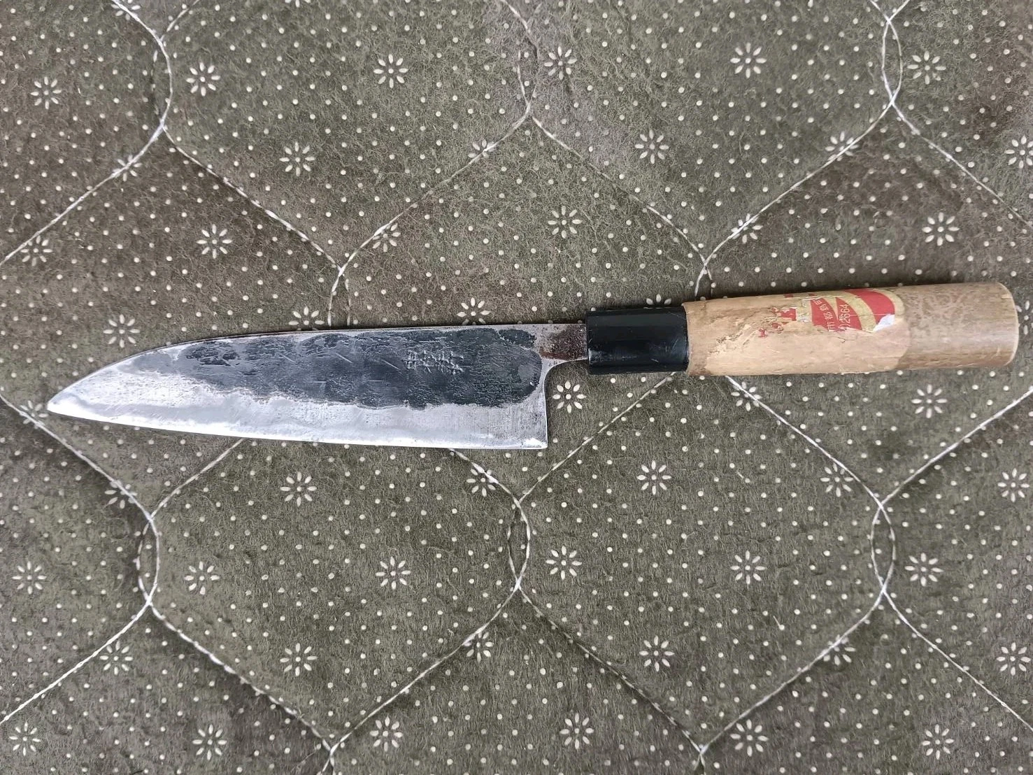 Santoku Knife Hi Carbon Steel AR03B12 Japanese Chef's Kitchen Knife 275 mm.