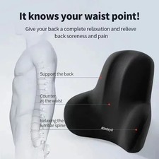 Car Neck Cushion Memory Foam Set - Neck Lumbar Support For Car Seats