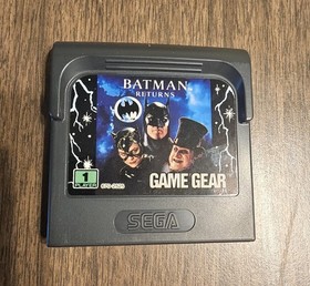 recapped SEGA Game Gear Portable Handheld System Black with Batman Returns
