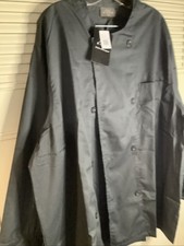 Chef Code Men’s Chef Coat 3 XL Gray 3/4 Sleeves New With Tags