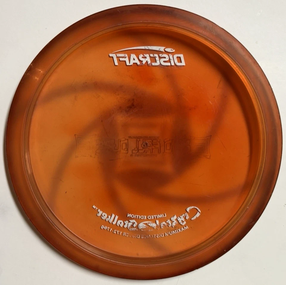Discraft 2010 Cryztal Z Stalker PFN No Ink 170g Ghost Custom Stamp Used - Image 2 of 4