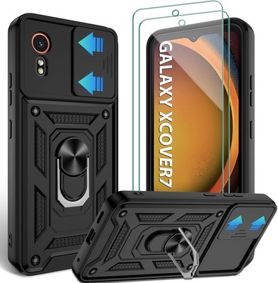 Handyhülle für Samsung Galaxy XCover 7 Hülle mit 2 Stück Schutzfolie Mil