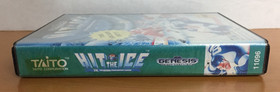 HIT THE ICE Sega Genesis CASE & GAME No Manual BOX Hockey TAITO Tested & WORKING