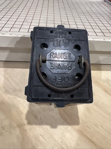 Murray "RANGE" Fuse Holder NO HUMP Pull Out 60A 250 Volt Used Part No. 4200