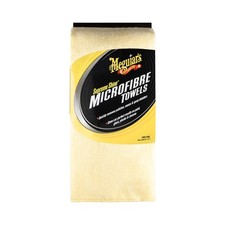 3x Meguiar's Supreme Shine Mikrofaser Handtücher 40 x 60 cm Gelb Set
