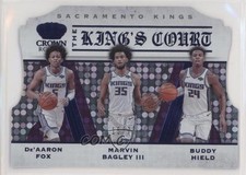 2019 Crown Royale The King's Court Blue 15/75 Buddy Hield De'Aaron Fox #11 qy8