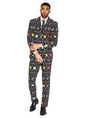 Winter Pac-Man Kostüm Anzug - Für Weihnachten - Anziehende Videospiele für