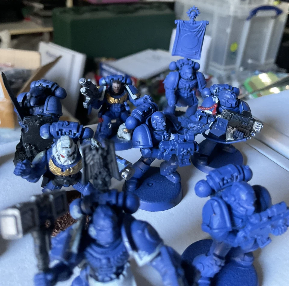 Warhammer 40K Space Marines - 10x Firstborn Tactical Marines (R18) - Image 4 of 4