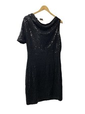 GRACE KARIN Women's Sequin Sparkly Glitter Party Club Dress One Shoulder Size L