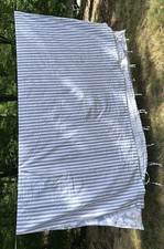 VTG Ralph Lauren WILLA FLORAL STRIPE Blue White Duvet Cover 92 x96 Full Queen