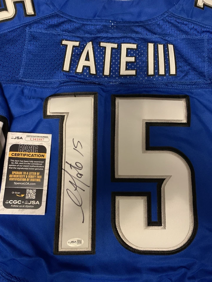 Golden Tate Signed Detroit Lions Jersey Jsa Coa Autograph - Image 2 of 3