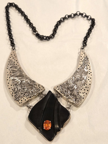 Or Paz Sterling 925 Necklace Contemporary Modern Signed