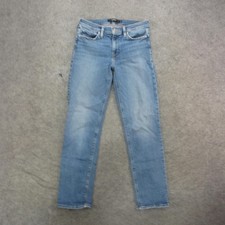 Hudson Jeans Womens 28 Blue Nico Straight Rolled Mid Rise Skinny Denim