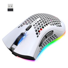 Wireless Lightweight Gaming Mouse Honeycomb with 7 Button Multi RGB Backlit P...