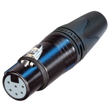 Neutrik NC6FSXX-B 6-Pin XLR Female Cable Connector - ETC RFU