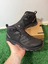 Salomon Exeo mid gortex waterproof black trainers walking hiking boots size UK 7