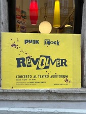 REVOLVER Punk Rock ORIGINAL vintage vecchio MANIFESTO POSTER Trieste Radio Sound