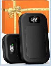 Rechargeable Hand Warmer 3200mAh  LED Temp Display 3 Heat Levels, 2 Pack