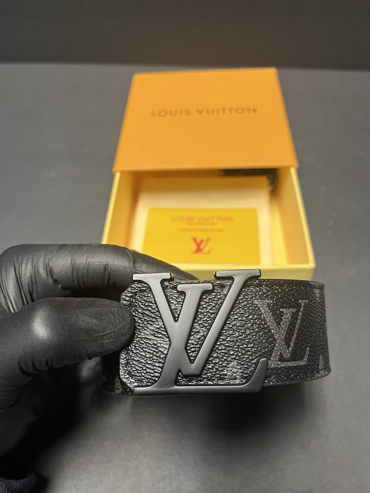 Louis Vuitton Black Eclipse Monogram LV Initial 4… - image 2