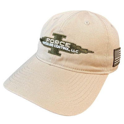 #ad Force Pressure Control LLC Oilfield Hat Tan American Flag Cap Outdoor $19.46