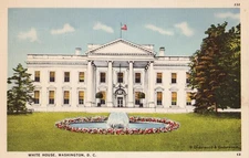 Postcard Washington DC White House c1940