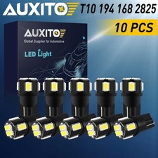 Auxito 10x White Led T10 921 2825 168 194 Interior License 6smd Light Bulb 6000k