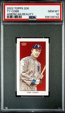 Topps 206 American Beauty 2022 *raro* Ty Cobb 1/1 PSA 10 gemas (pieza increíble)