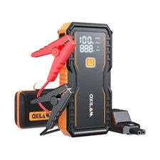 OXILAM Jump Starter 6000A for All Gas/12L Diesel, Car Battery Jumper Starter ...