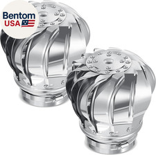 2 Pack 4 Inch Turbine Vent Stainless Steel 20...