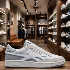 Image of Reebok Club C Revenge Grey Chalk Womens Uk 3.5 Trainers Shoes Sneakers