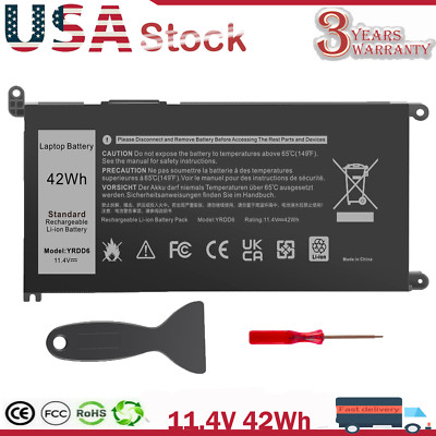 Battery for Dell YRDD6 INSPIRON 3582 3593 3793 5493 5585 5593 5480 5590 5594 42W