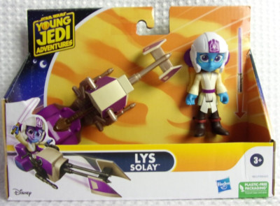 Star Wars Young Jedi Adventures LYS SOLAY and Speeder Bike Vehicle Set