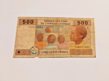 --1--BILLET--500--FRANCS-GUINEE-EQUATORIALE-2002--Qualite-en-TB--Vendu-en-L'etat