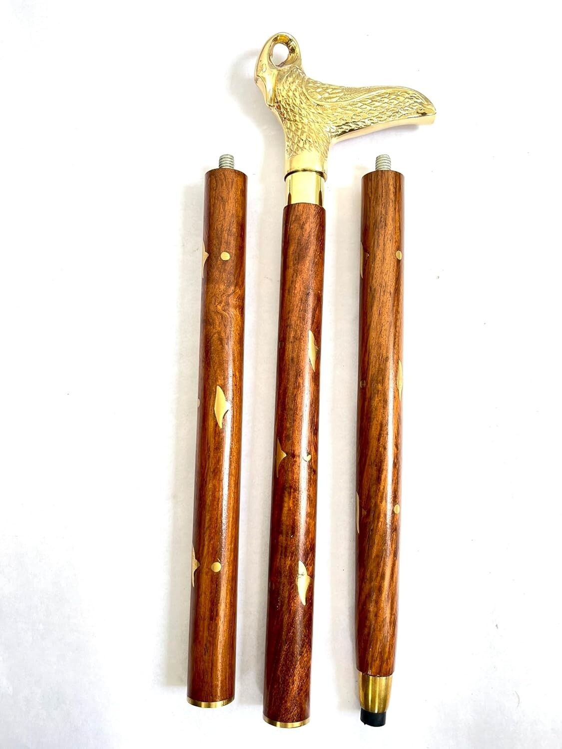 Walking Stick Cane Solid Brass  Bird Head Handle … - image 4