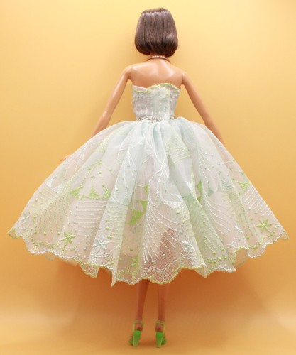 Barbie DRESS 4 PC OUTFIT FITS MODEL MUSE & SILKSTONE w/GREEN HIGH HEELS~NO DOLL - Picture 4 of 5