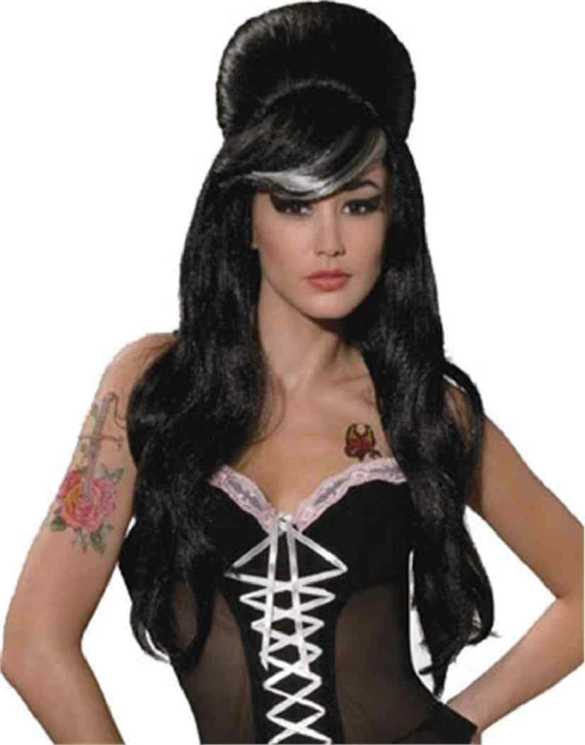 Betty Blues Wig Retro Rock Amy Winehouse Fancy Dress Halloween
