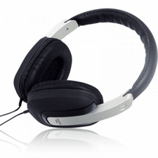 Black Digital Stereo Headphones Luxury Padded Ear & Headband with 2m Lead